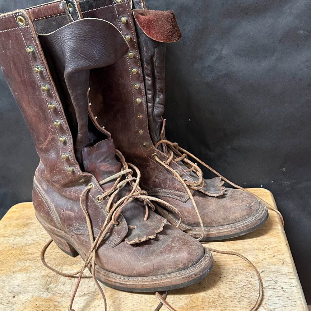 Justin Boots Vintage Granny Roper boot Size 10 - Picture 11 of 15